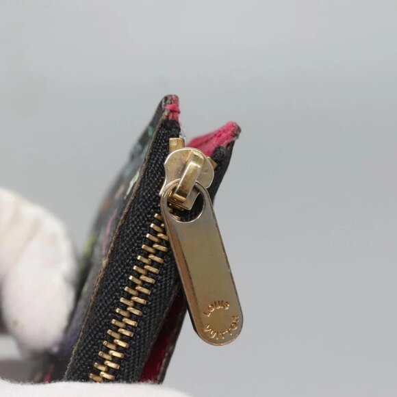 LOUIS VUITTON Multicolor Pochette Cles NM Coin Purse Black - Picture 10 of 15